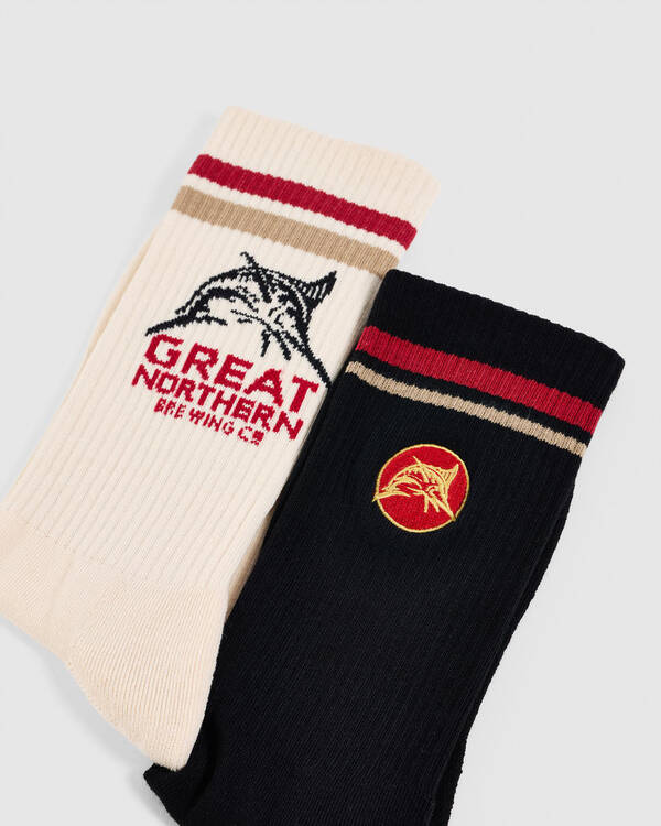 FOOT-IES Great Northern Sneaker Socks 2 Pack for Mens