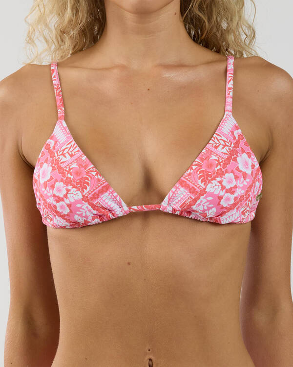 Kaiami Tropical Triangle Bikini Top for Womens
