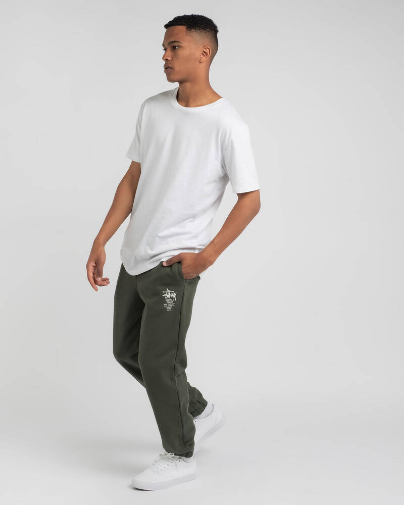 Stussy World Tour Track Pants for Mens