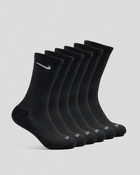 Nike Women's Everyday Plus Cushioned Training Crew Sock Pack for Womens image number null