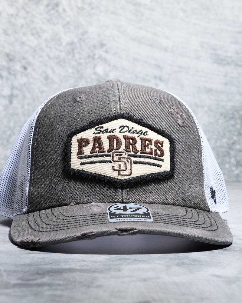 Forty Seven San Diego Padres Well Worn Hitch Trucker Cap for Mens