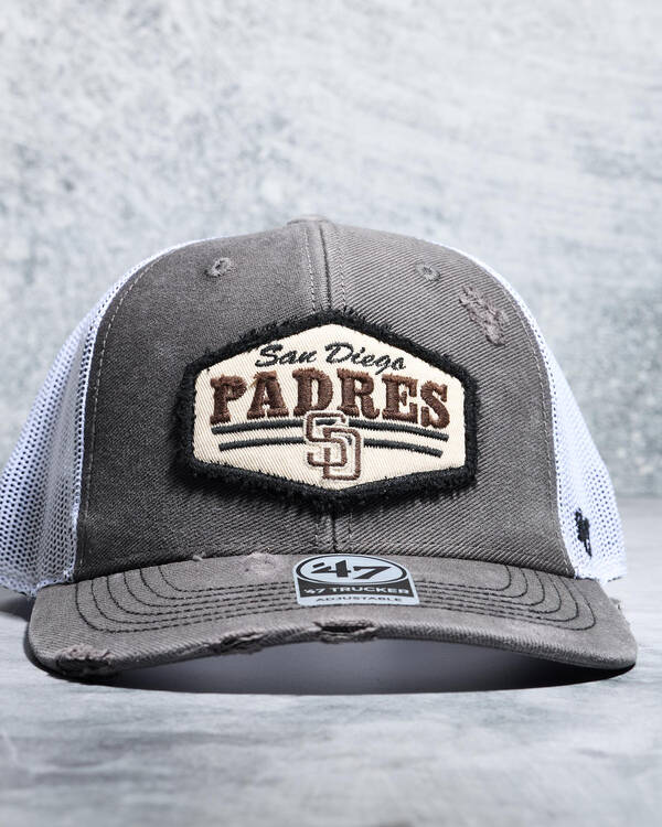 Forty Seven San Diego Padres Well Worn Hitch Trucker Cap for Mens