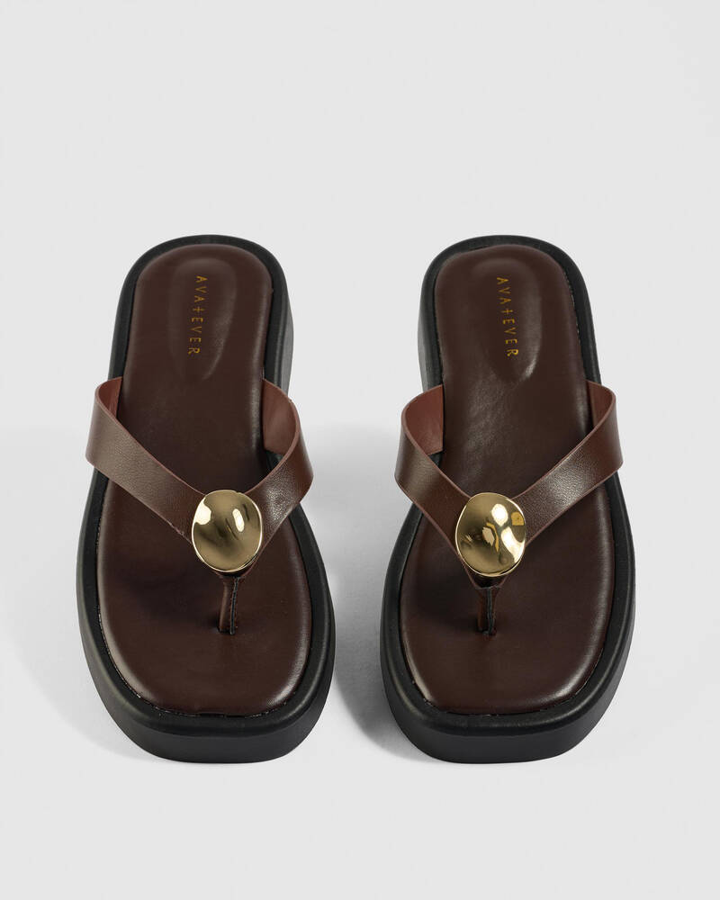 Ava And Ever Venus Thong Slide Sandals for Womens