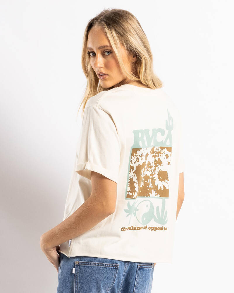 RVCA Out Back Cuffed T-Shirt for Womens