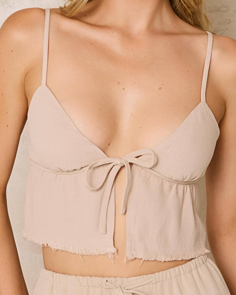 Mooloola Fili Dallis Tie Front Top for Womens