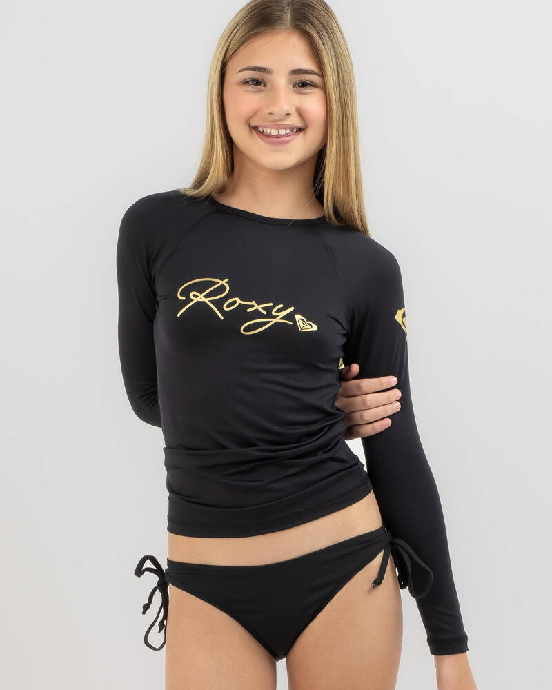 Roxy Girls' Beach Love Long Sleeve Rash Vest for Womens