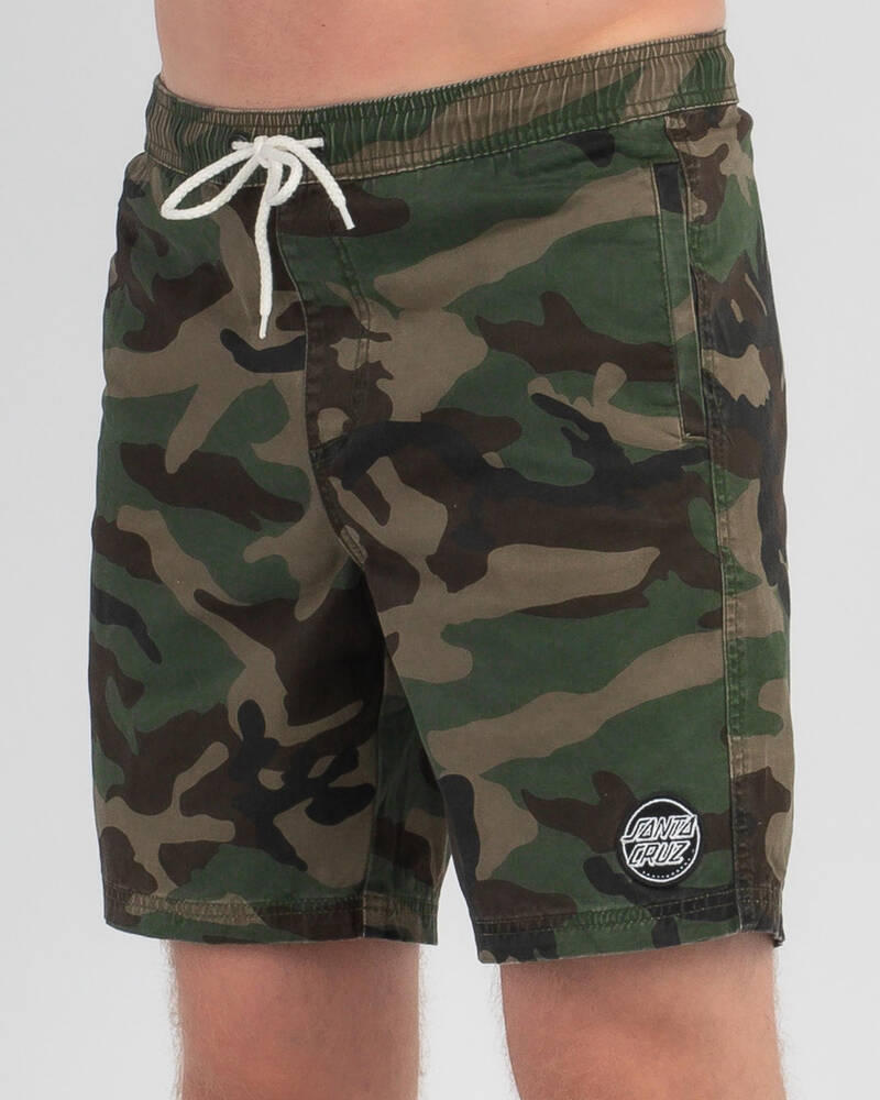 Santa Cruz Trench Camo Shorts for Mens