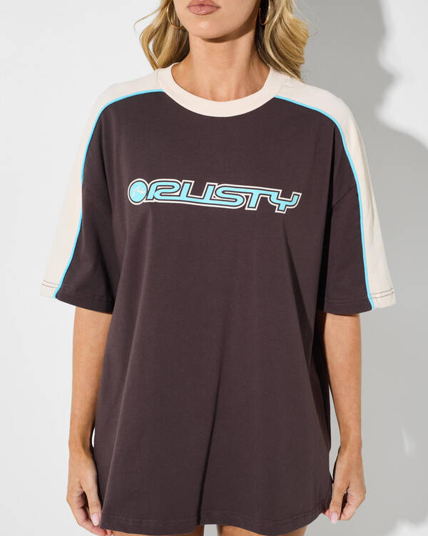 Rusty Timmy Target 220 Oversized T-Shirt for Womens