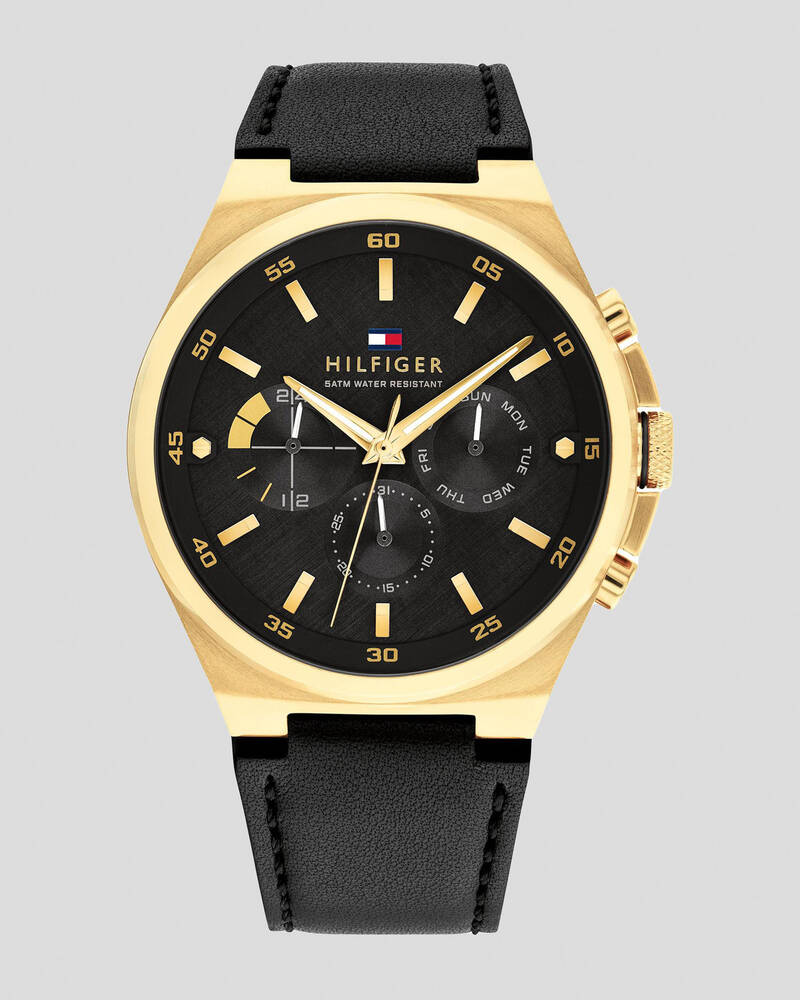 Tommy Hilfiger Dexter Leather Watch for Mens