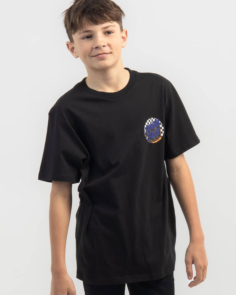 Santa Cruz Boys' Check Delta Dot T-Shirt for Mens