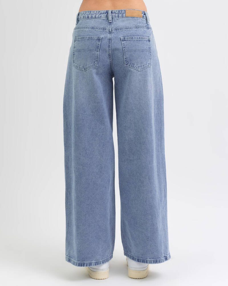Shop Ava And Ever Motel Jeans In Mid Blue - Fast Shipping & Easy ...