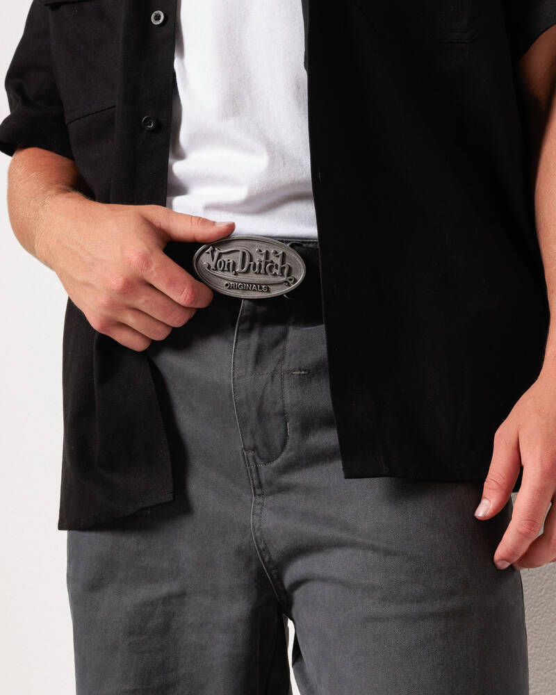 Von Dutch Originals Buckle PU Leather Belt for Unisex