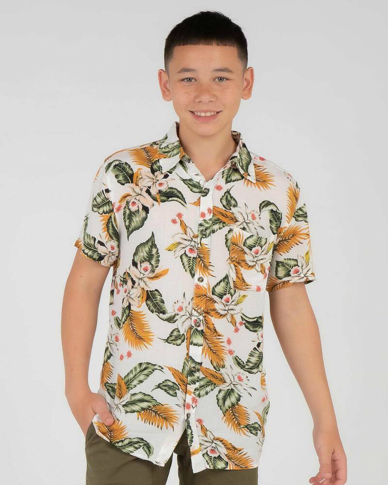 Rusty Boys' Fracture Short Sleeve Shirt for Mens