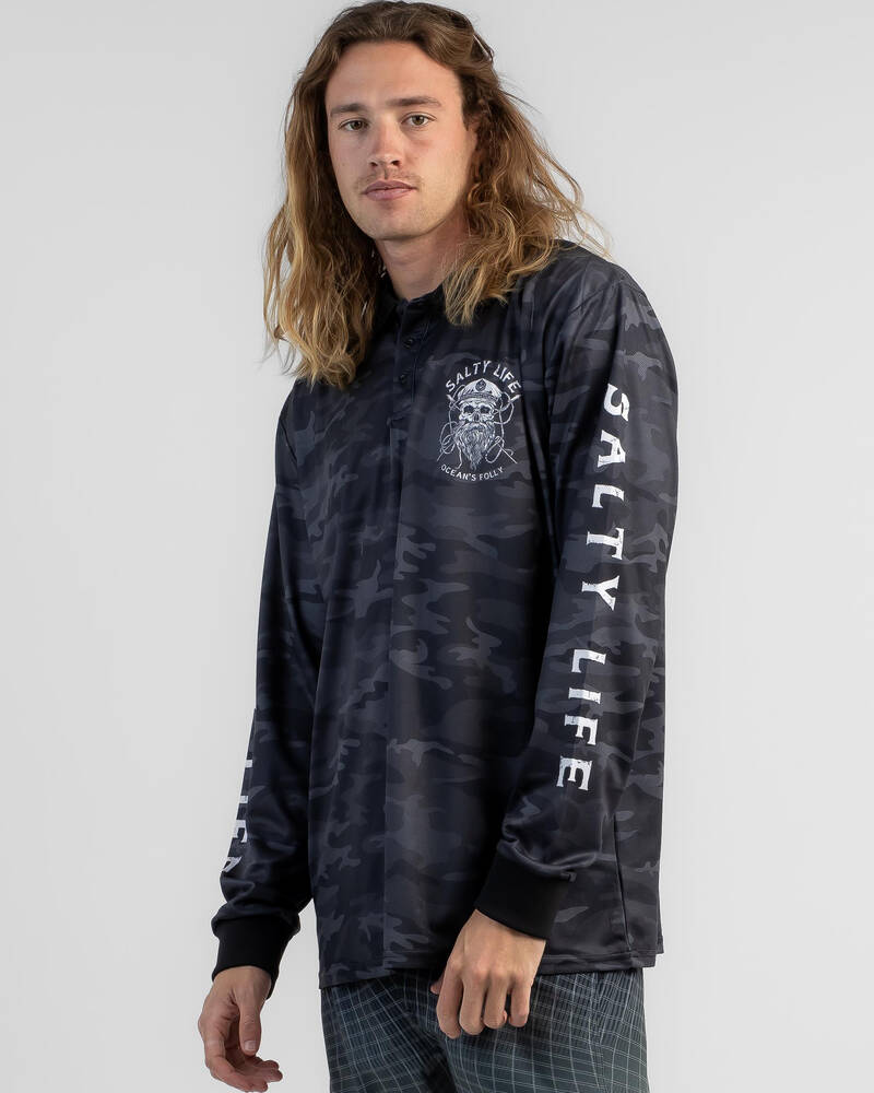 Salty Life Black Beard 3.0 Fishing Shirt for Mens