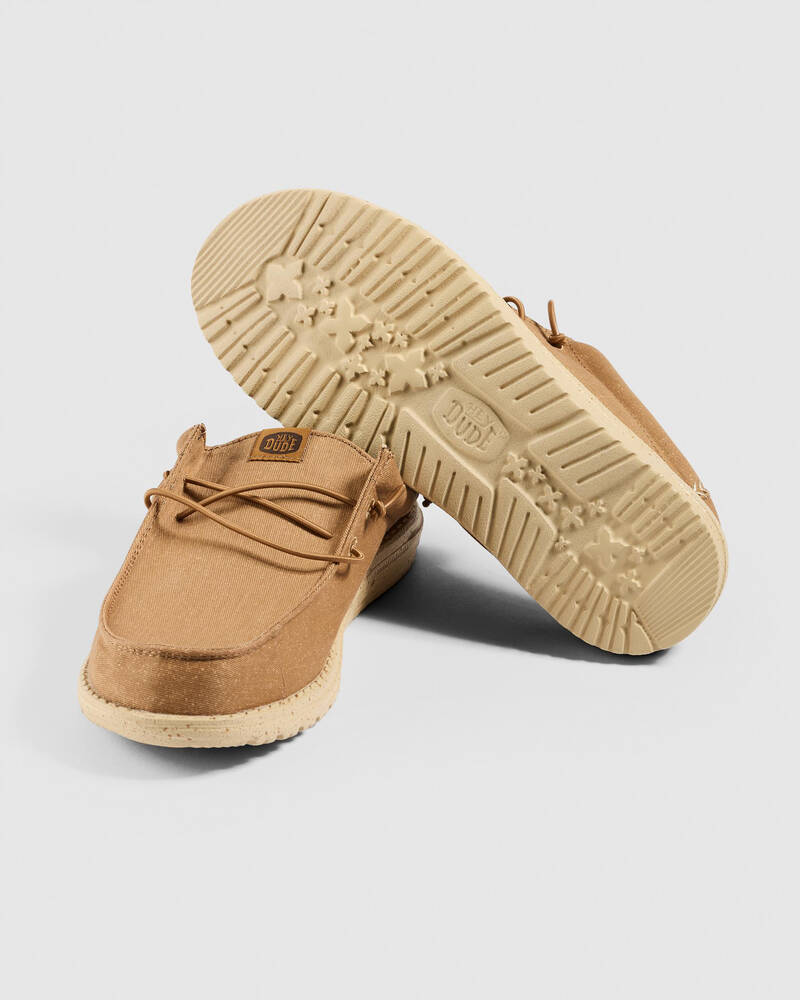 HEYDUDE Wally Slip Stretch Canvas Shoes for Mens