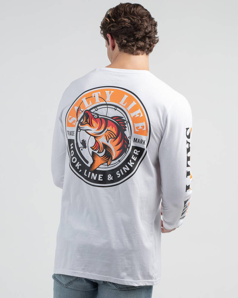 Salty Life Hooked Long Sleeve T-Shirt for Mens