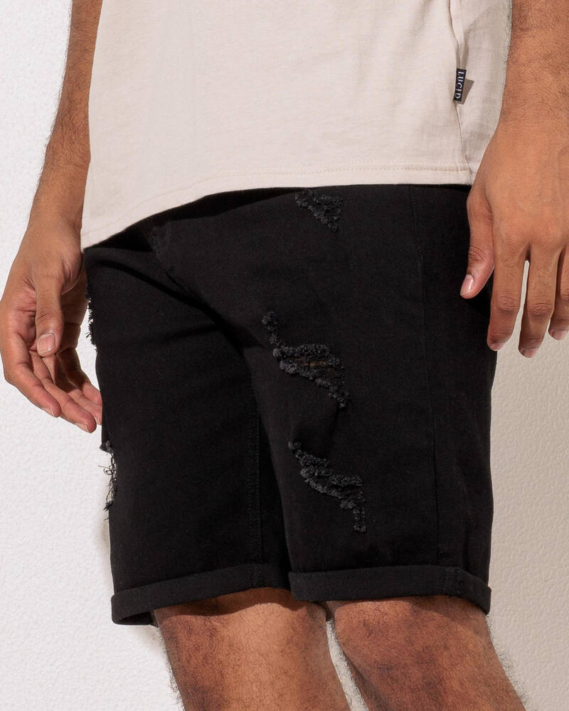 Lucid Capsule Denim Walk Shorts for Mens