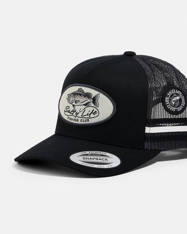 Salty Life Fishing Club Tall Trucker Cap for Mens
