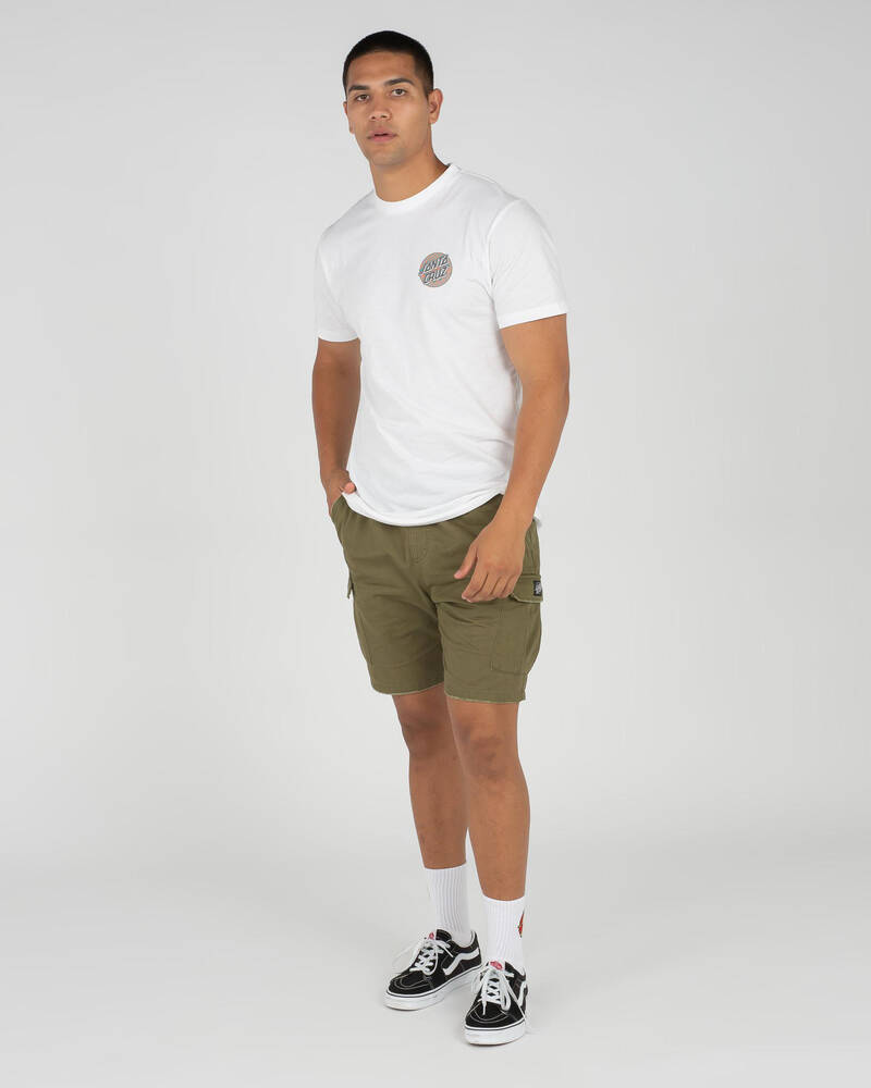 Santa Cruz Battalion Elasticated Cargo Shorts for Mens