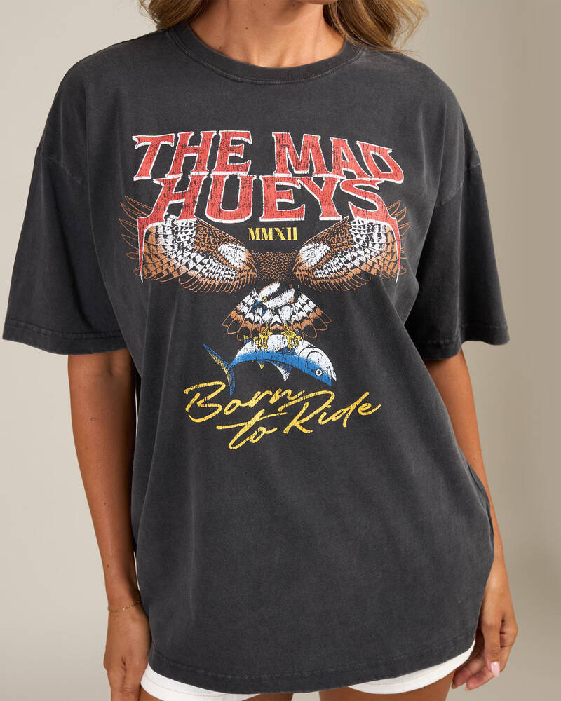 The Mad Hueys Born To Hueys Oversized T-shirt for Womens