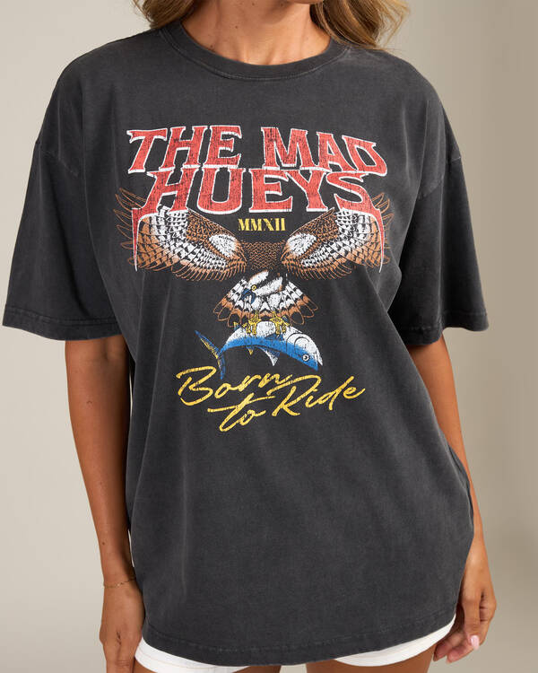 The Mad Hueys Born To Hueys Oversized T-shirt for Womens
