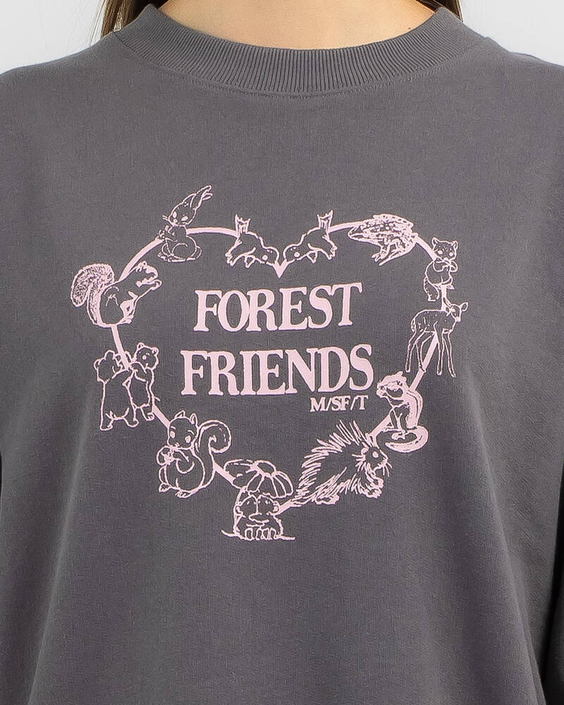 M/SF/T Forest Friends Oversized Sweatshirt for Womens