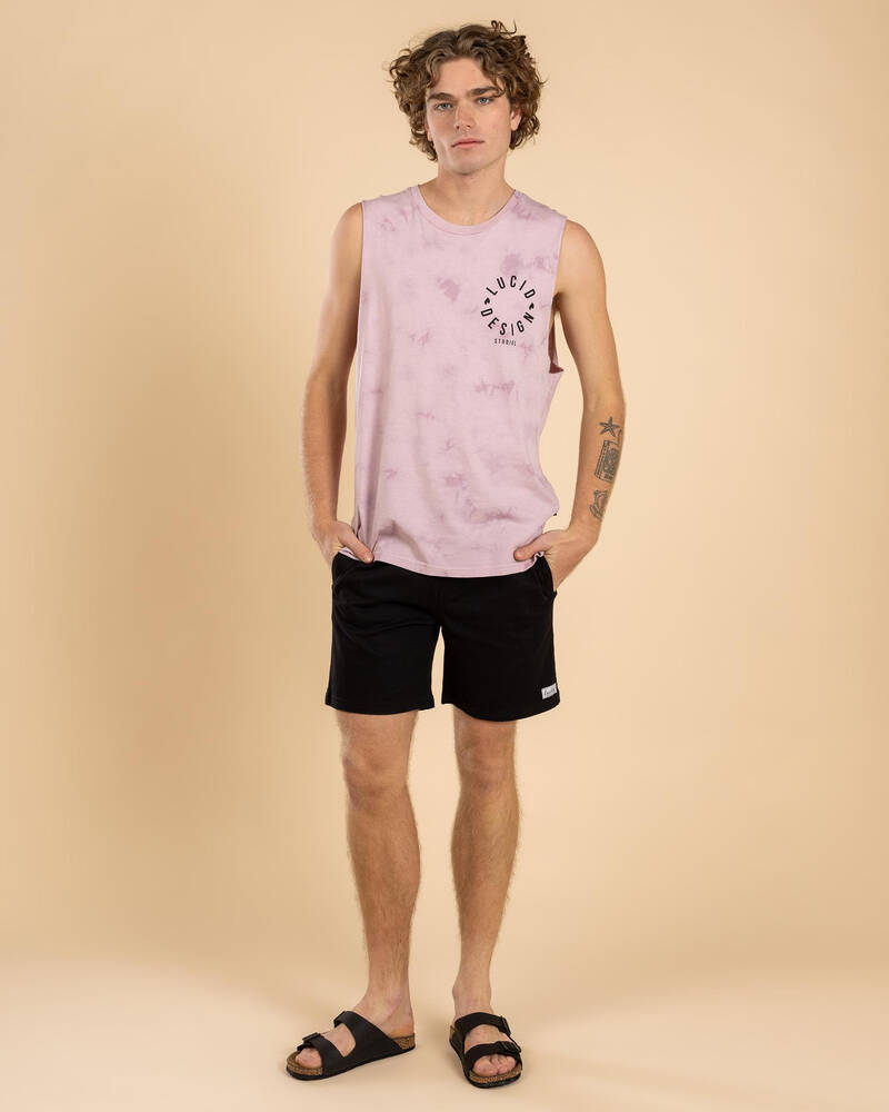 Lucid Urbane Elastic Waist Shorts for Mens