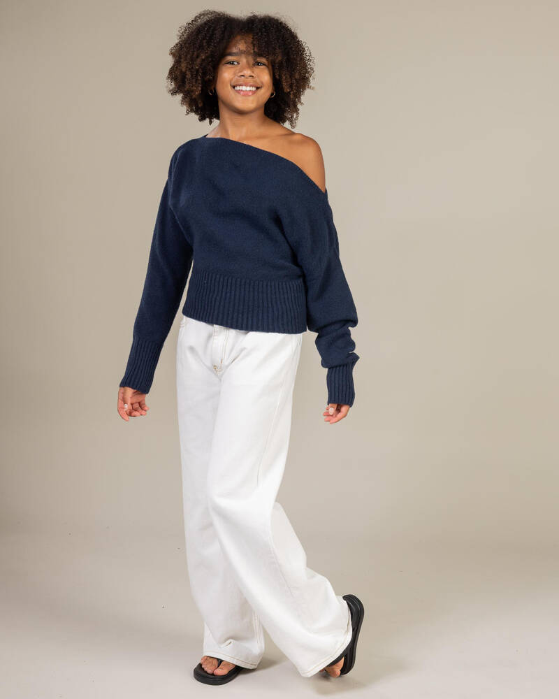 Ava And Ever Girls' Anni Off Shoulder Knit Jumper for Womens