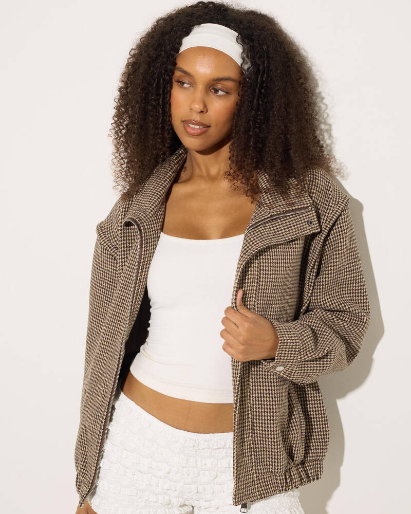 Ava And Ever Sherlock Bomber Jacket for Womens