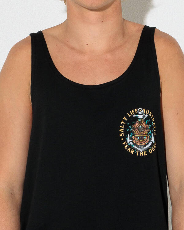 Salty Life Fear The Deep Singlet for Mens