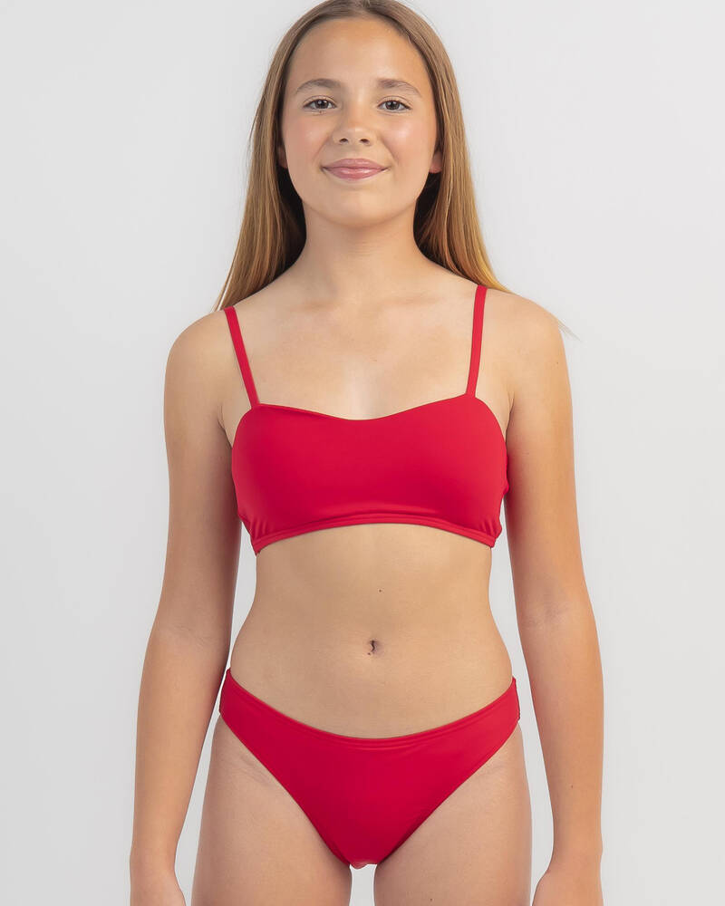 Topanga Girls' Sweetheart Bandeau Bikini Set for Womens