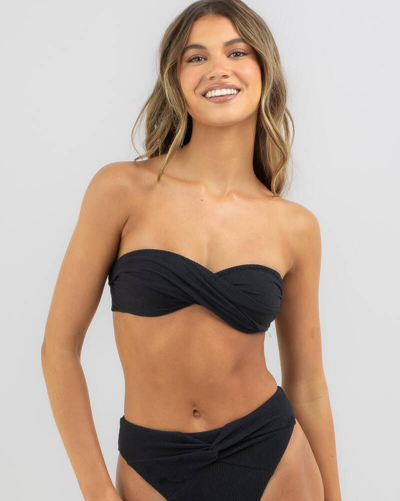 Topanga Rockford Twist Bandeau Bikini Top for Womens