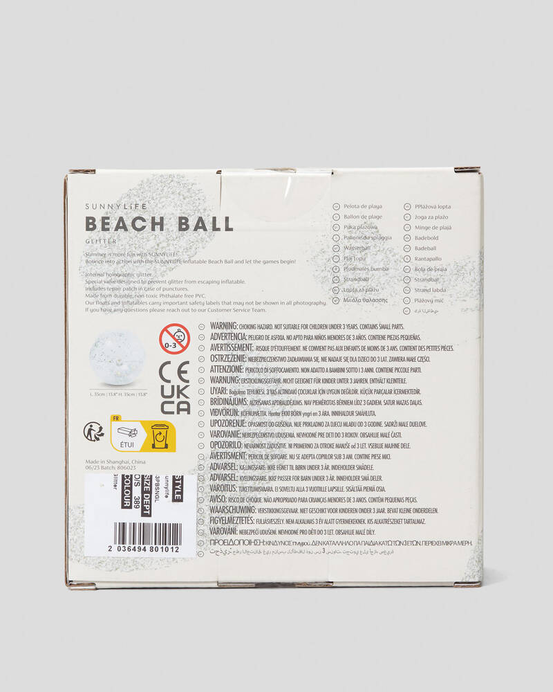 Sunnylife Glitter Inflatable Beach Ball for Unisex