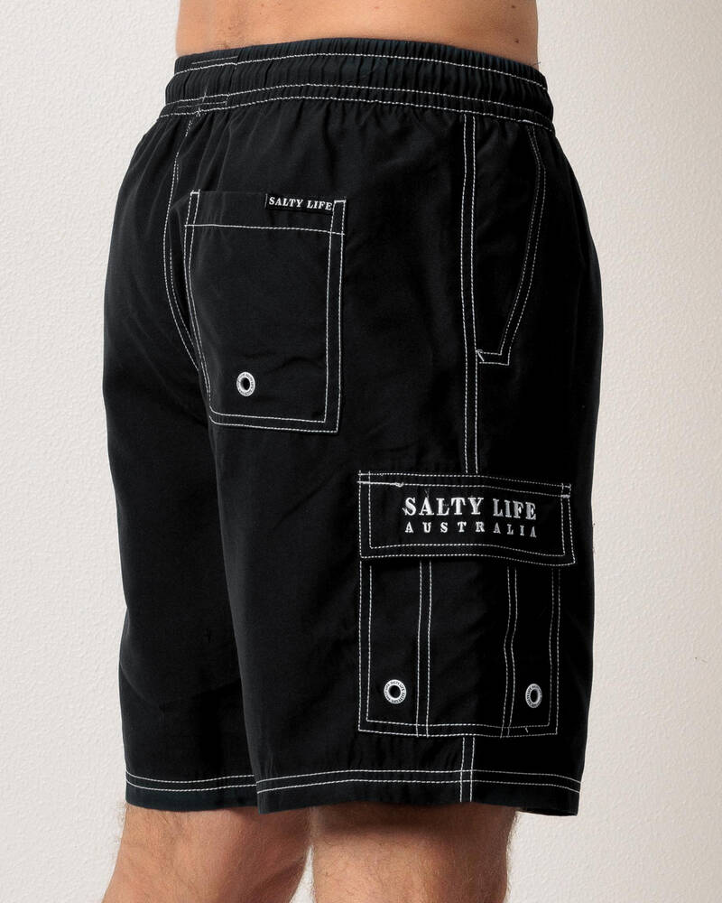 Salty Life Diameter Elastic Waist Shorts for Mens