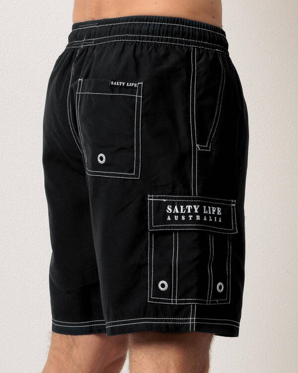 Salty Life Diameter Elastic Waist Shorts for Mens