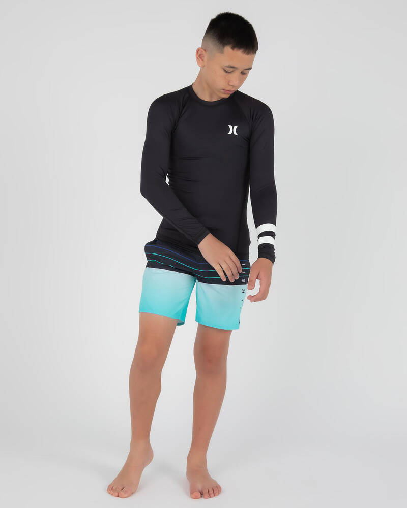 Hurley Boys' Pro Light Long Sleeve Rash Vest for Mens