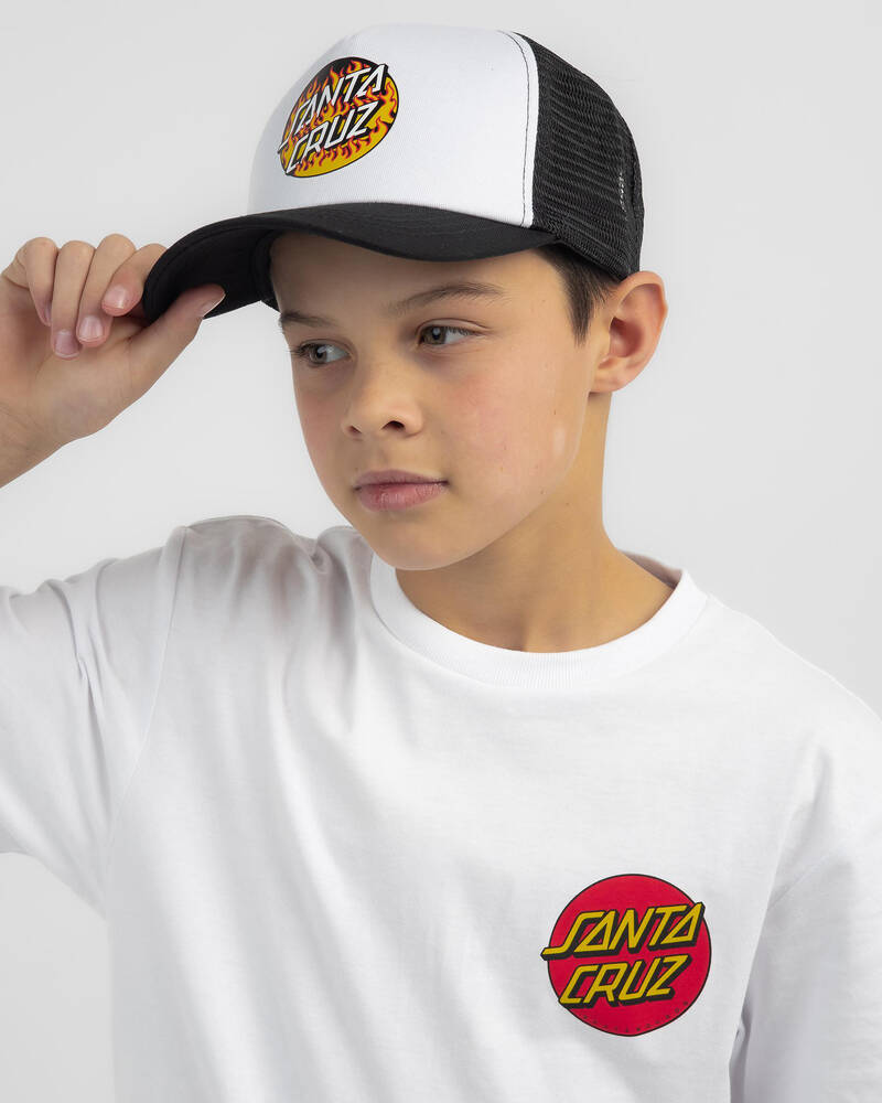 Santa Cruz Boys' Blaze Dot Cap for Mens