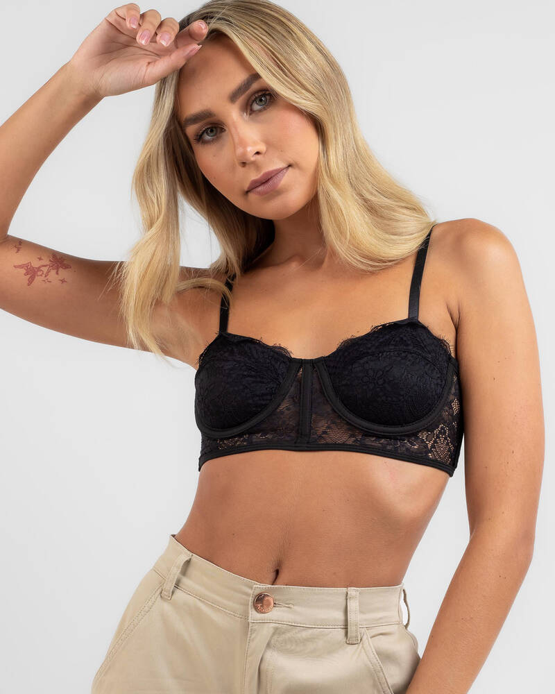 Ava And Ever Waldorf Lace Crop Top for Womens