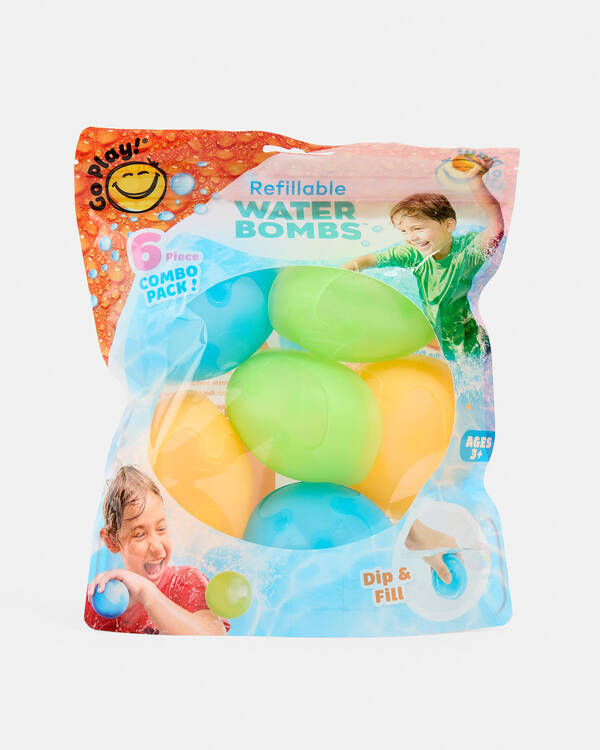 Refillable Water Bombs 6 Pack
