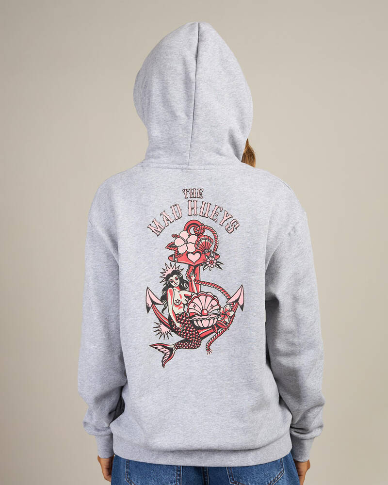 The Mad Hueys Mermaid Anchor Hoodie for Womens