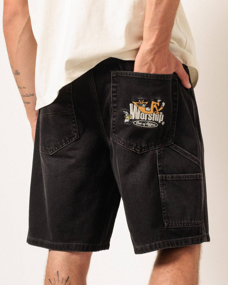 Worship Supplies On Leave Carpenter Jean Shorts for Mens