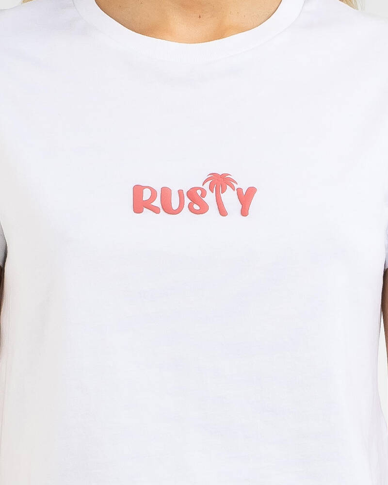 Rusty Palm Classic Cropped T-Shirt for Womens