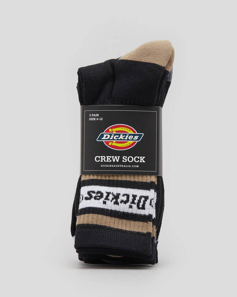 Dickies Madison Heights Crew Socks 3 Pack for Mens