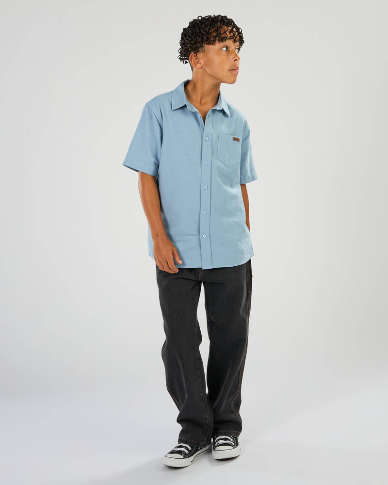 Skylark Boys' Integral Short Sleeve Shirt for Mens