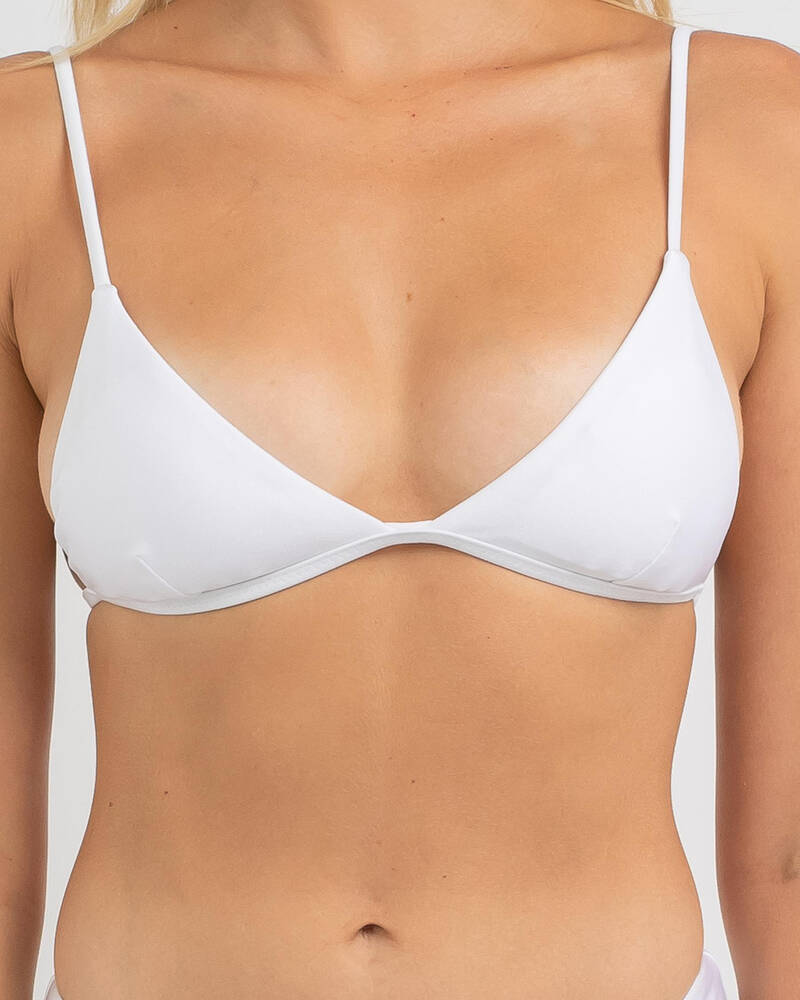 Rhythm Pearl Fixed Triangle Bikini Top for Womens