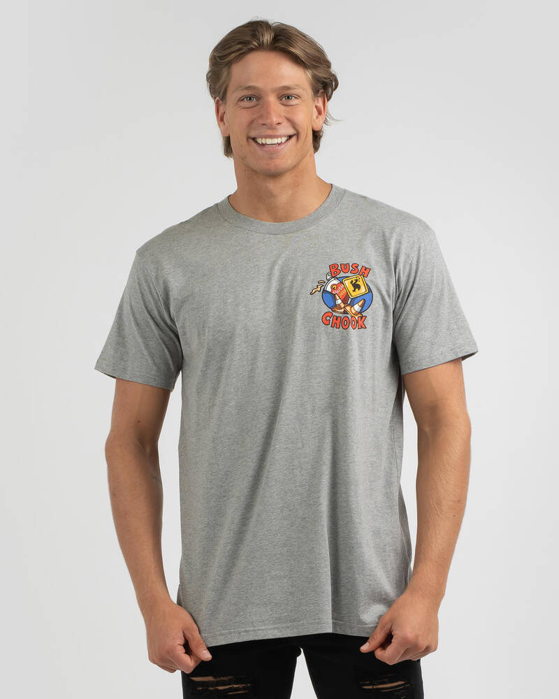 Chemise Bush Chook Homme – Taille L, Manches Courtes, Coton, Motifs Australiens (Très Bon état)