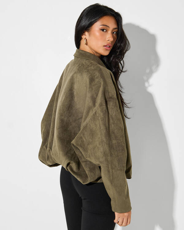 Ava And Ever Floyd Faux Suede Jacket for Womens