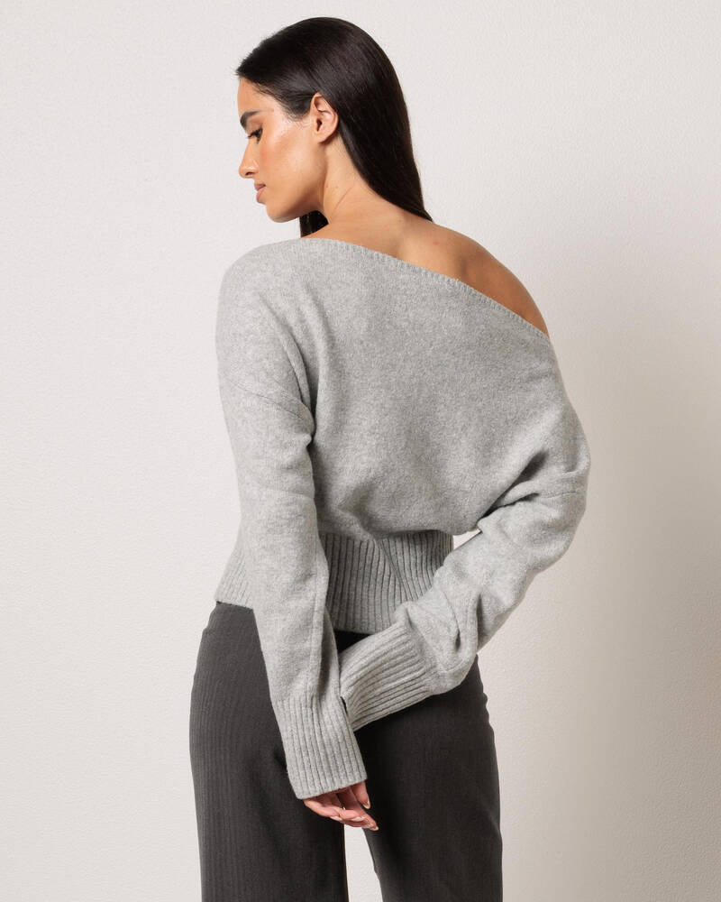 Ava And Ever Anni Off Shoulder Knit Jumper for Womens