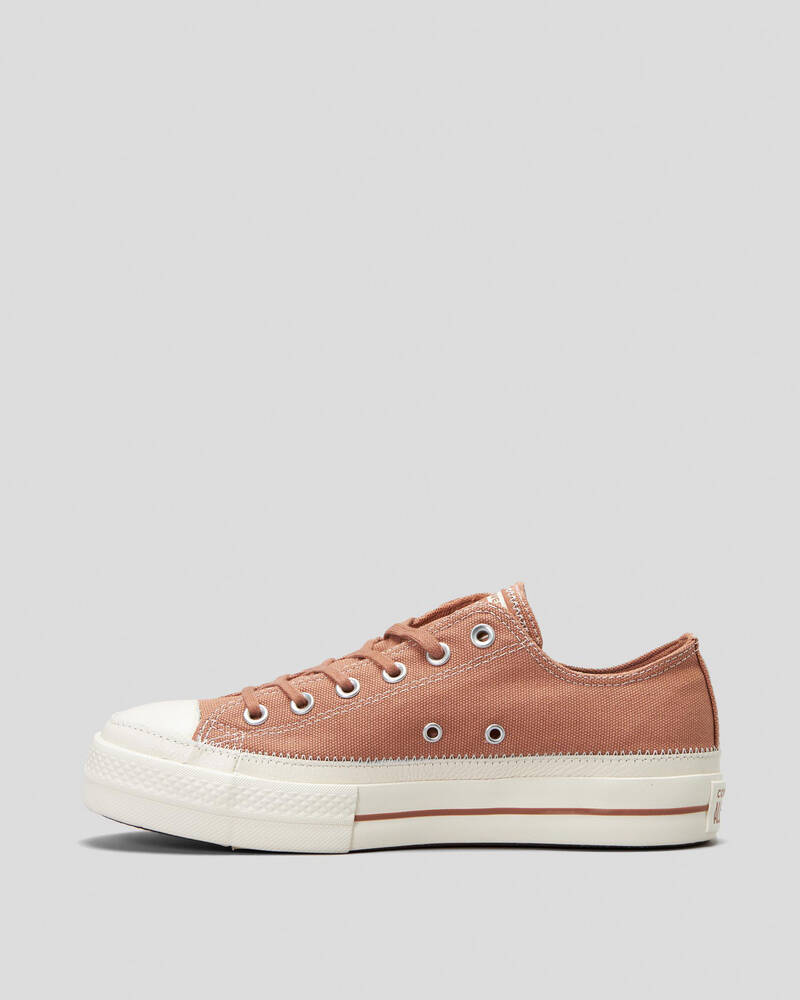 Converse Womens Chuck Taylor All Star Lift Platform Mixed Material Shoes for Womens