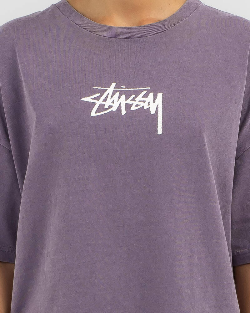 Stussy Stock Pigment Relaxed T-Shirt for Womens